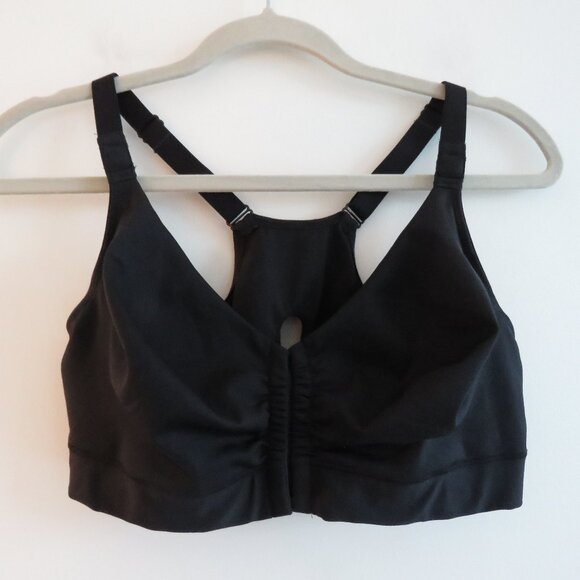 Women's Black Front-Closure Bra - Picture 3 of 16